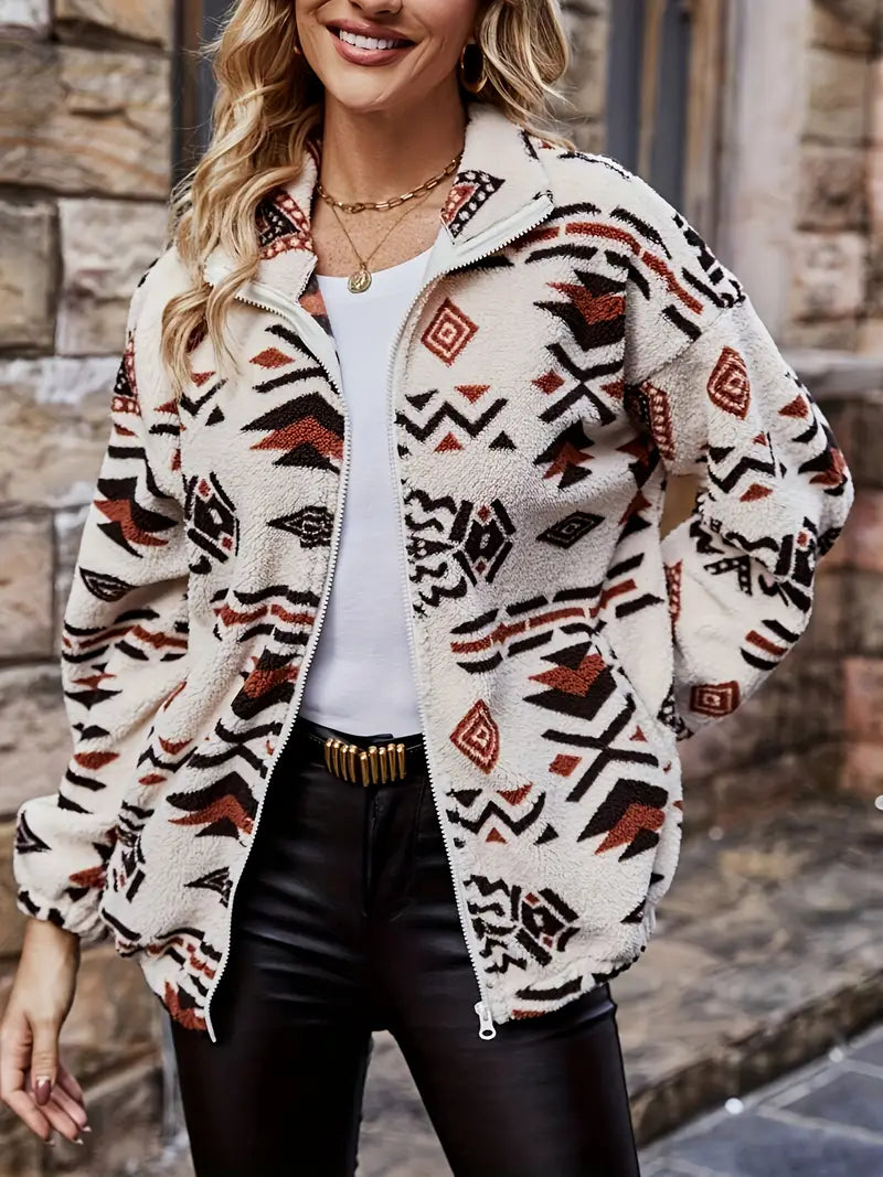 Heidi-Mode | Strick Fleecejacke