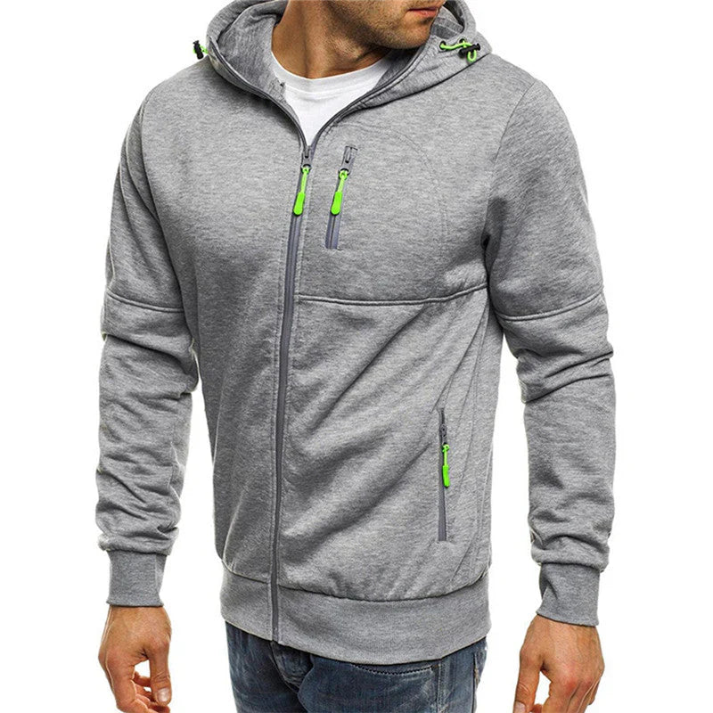 Heidi-Mode - Herren Hoodie mit Reißverschluss und Fleece