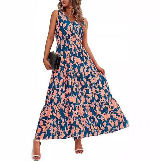 Heidi Mode | Kleid mit V-Ausschnitt und elastischer Taille