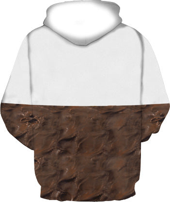 Unisex Kapuzenpullover mit kreativem Nutella-Design Heidi-Mode