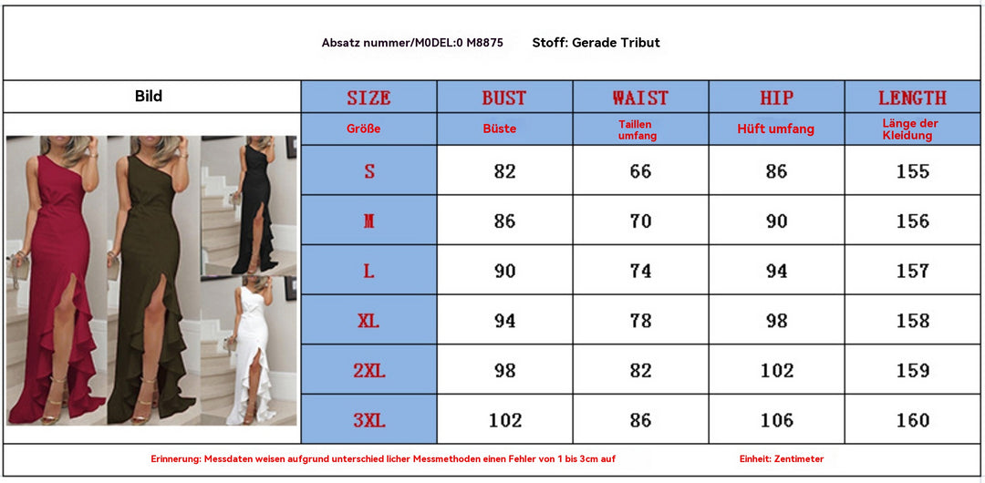 Heidi Mode | Swing-Kleid mit geteiltem Rüschensaum