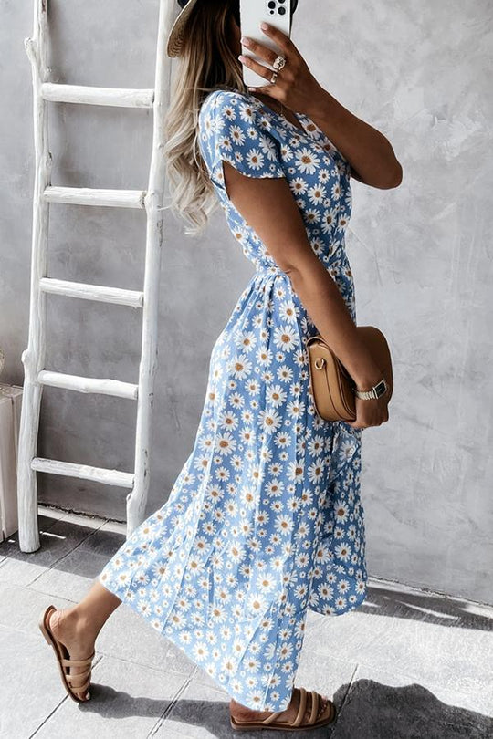 Heidi-Mode | Midi Kleid mit Gänseblümchen, Das Sie Lieben