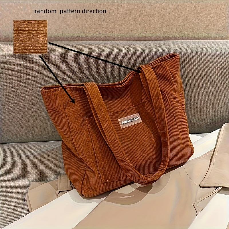 Elegante Damen Cordstoff Tasche | Heidi-Mode