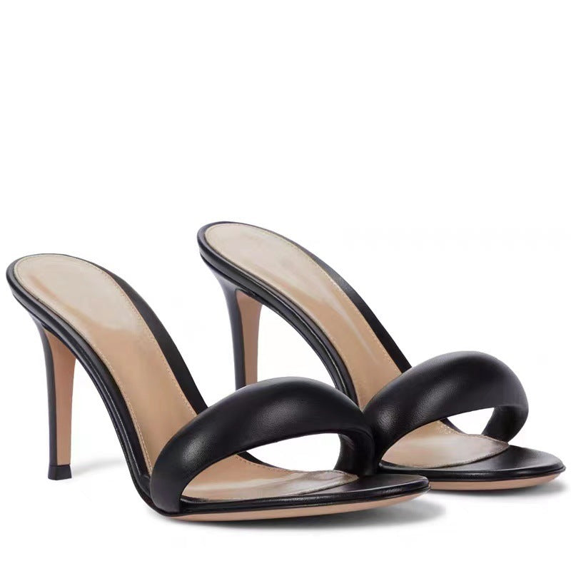 Heidi-Mode | Plus Size Ein Linie Rund Kopf Damen High Heels Schuhe