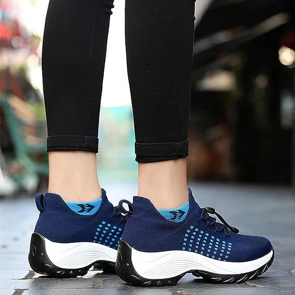 Heidi-Mode | Orthopädische Schuhe - Sofortige Schmerztherapie bei Plantarfasziitis - Dehnbares gestricktes T-Stoff