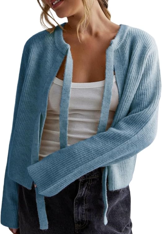 Heidi-Mode | Luxe Gebreid Vest Met Stijlvolle Vetersluiting Voor Dames