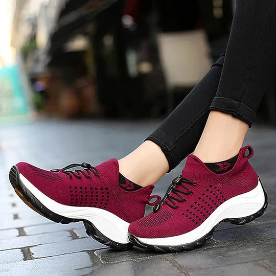 Heidi-Mode | Orthopädische Schuhe - Sofortige Schmerztherapie bei Plantarfasziitis - Dehnbares gestricktes T-Stoff