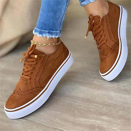 Heidi-Mode | Karamellbraune Sneaker Isra
