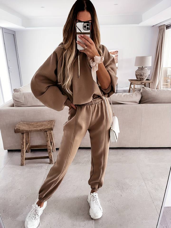 Heidi-Mode - Trendy Oversized Hoodie & Jogginghose Set für Frauen