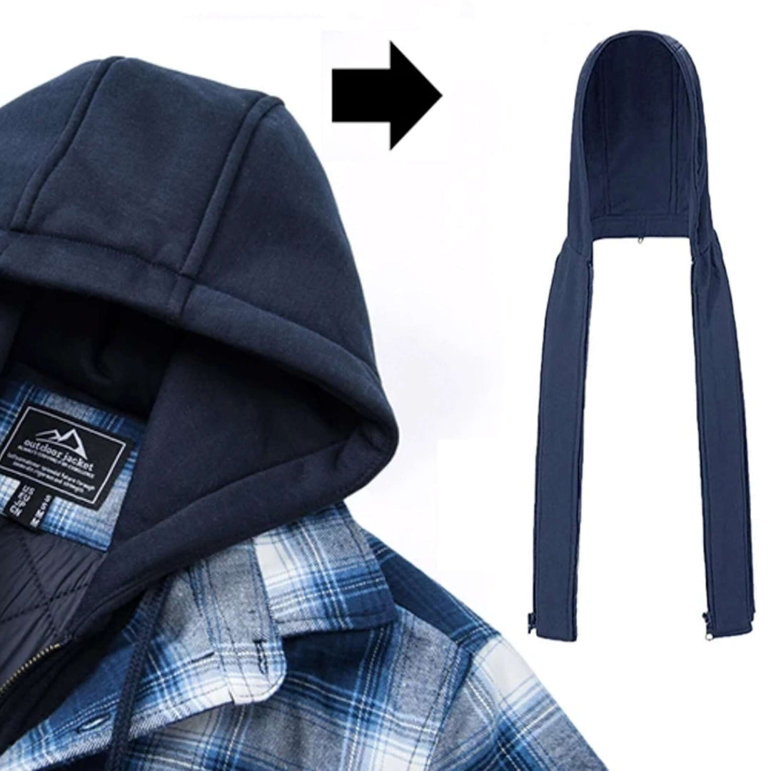 Heidi-Mode | Herren Karierte Langarm Freizeitjacke