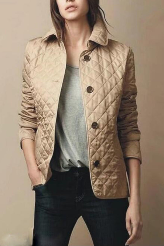 Heidi-Mode | Damen Knopf Daunen Jacke Elegante
