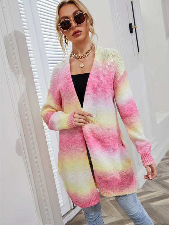 Heidi-Mode | Engel Flügel Vollgröße Gradient Offene Front Cardigan