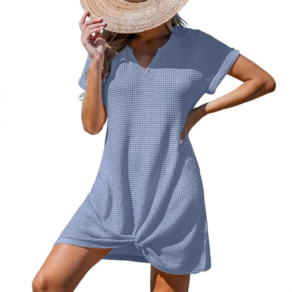 Heidi Mode | Blusenkleid mit V-Ausschnitt und Knick