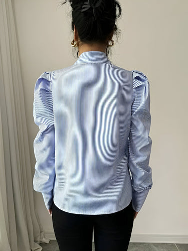 Heidi-Mode | Gestreiftes Hemd mit Schleifendetail