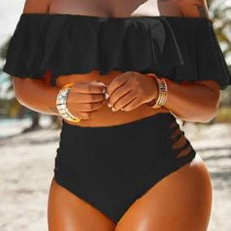 Heidi-Mode | Bikini für den Strand mit hoher Taille