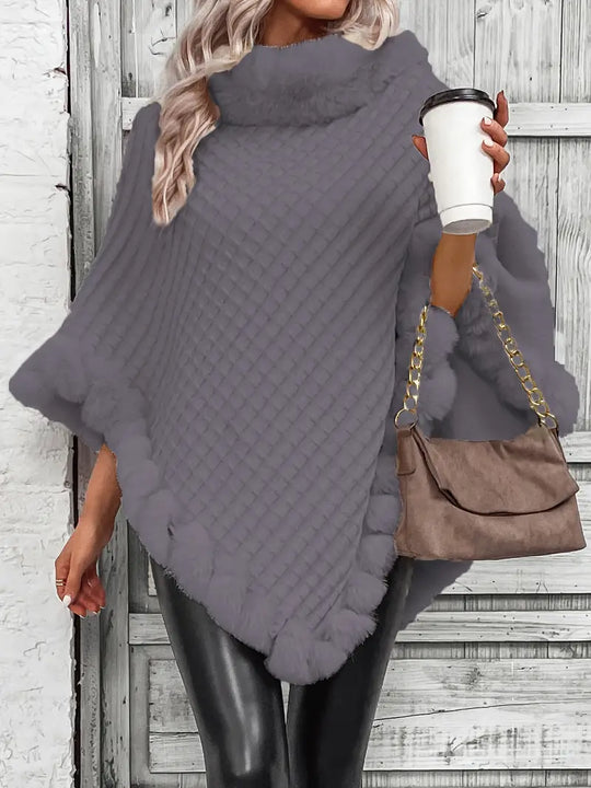 Heidi-Mode | Poncho-Style Strickpullover
