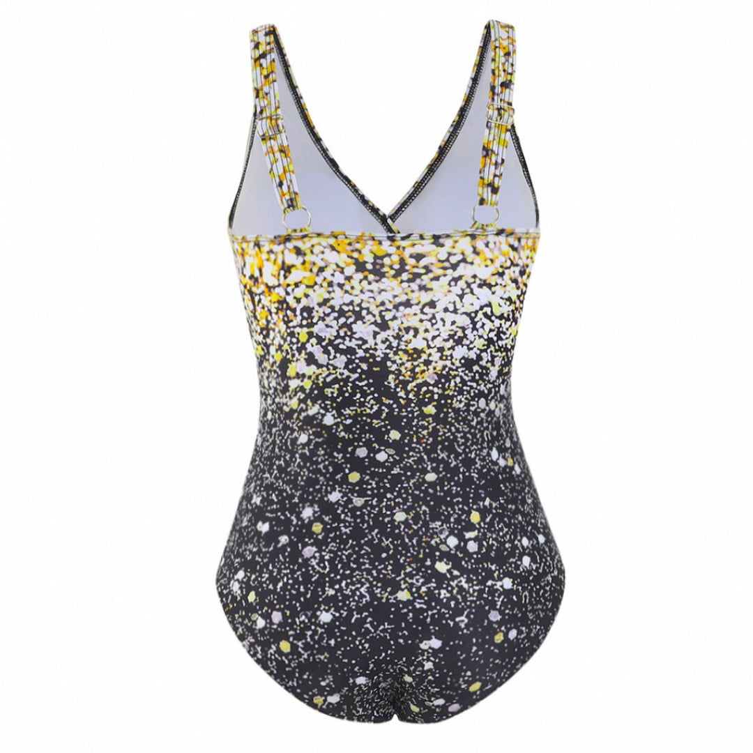 Heidi Mode | Regenbogen allmählich ändern Farbe plus Größe einteiligen Badeanzug