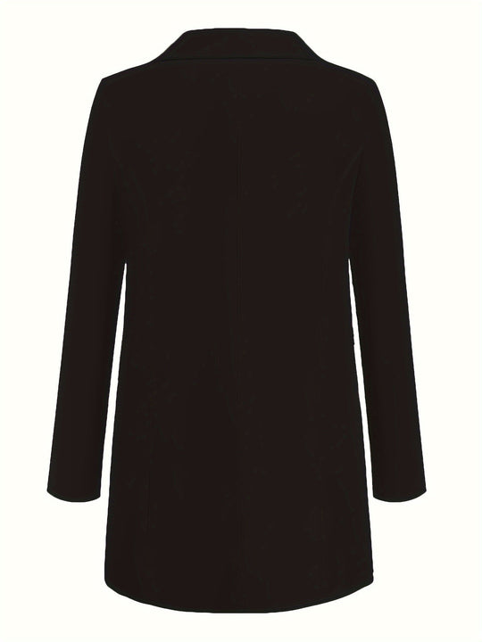 Heidi-Mode | Eleganter Business Longblazer mit Knopfleiste für Damen Chic & Ideal für Alle Jahreszeiten