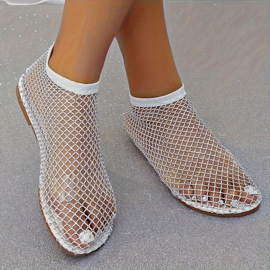 Heidi-Mode | Konstruktion Strasa, Flache Schuhe, Durchsichtige Sandalen für Den Strand