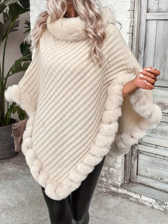 Heidi-Mode | Poncho-Style Strickpullover