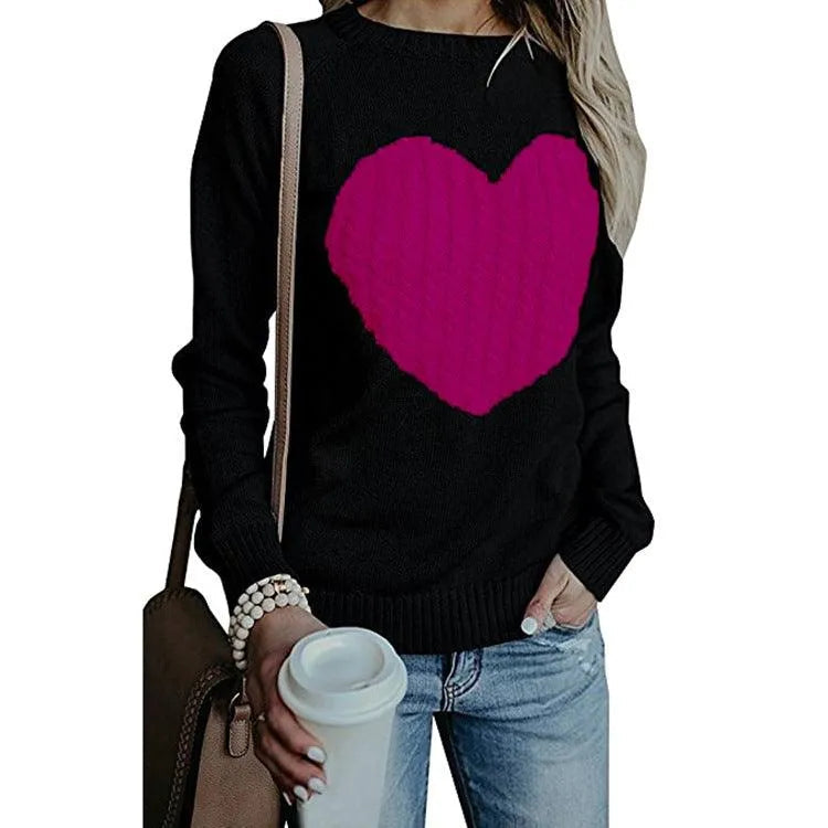 Heidi-Mode | bedruckter Pullover mit Herz