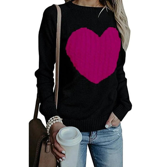 Heidi-Mode | bedruckter Pullover mit Herz