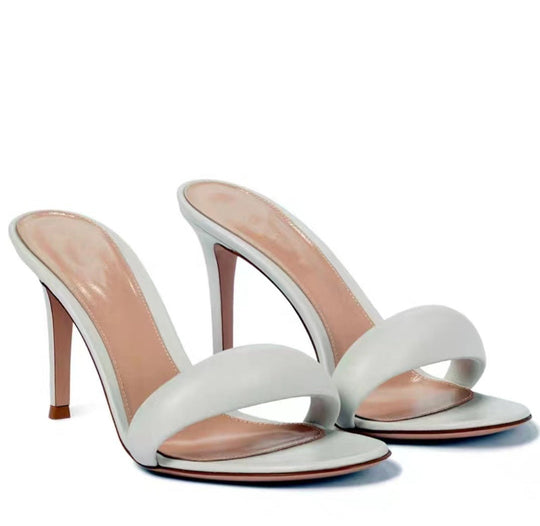 Heidi-Mode | Plus Size Ein Linie Rund Kopf Damen High Heels Schuhe