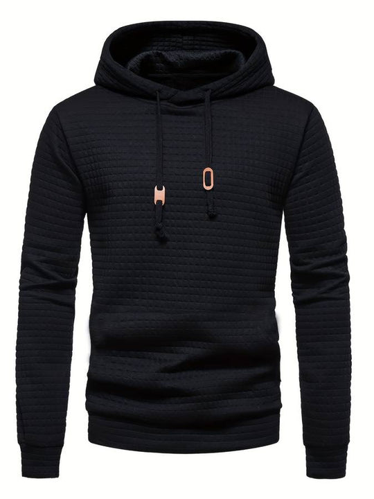 Heidi-Mode - Lässiger Waffelmuster Hoodie für Männer