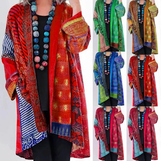 Heidi-Mode | Bohemian Langwerpige Cardigan Voor Vrouwen