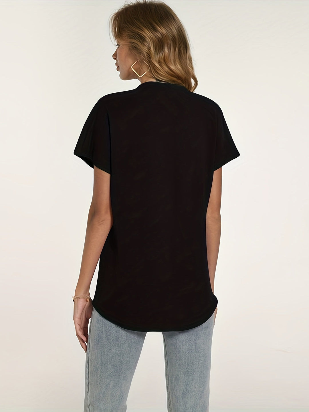 Heidi-Mode | Sommerbluse für Damen Leicht, Kurzarm, Elegant V-Ausschnitt Dekolleté