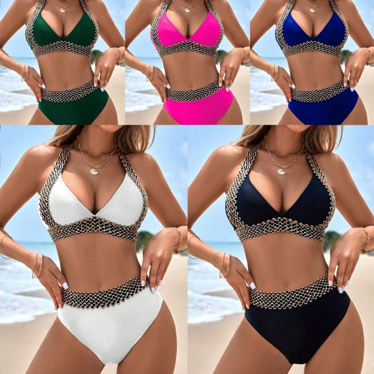 Heidi Mode | Schlanker, schnell trocknender Bikini mit geteilter Taille