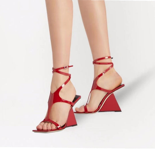 Heidi-Mode | Damen Absatz Sommer Hohe Absatz Sandalen