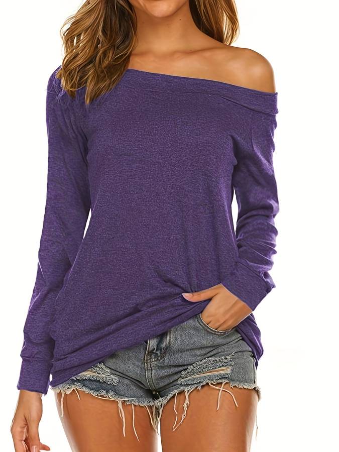 Heidi-Mode | Dünner Pullover mit Einem Schulter