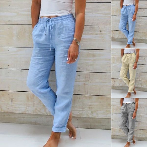 Heidi-Mode | Baumwoll-Leinen-Elastische Hose