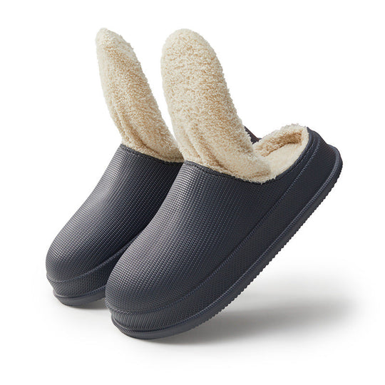 Warme Slipper mit Wollfutter