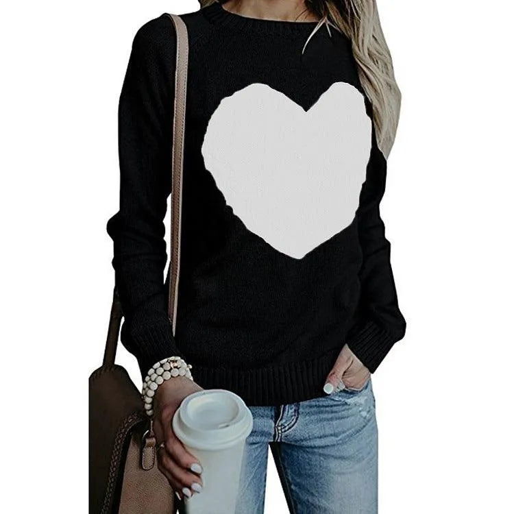 Heidi-Mode | bedruckter Pullover mit Herz