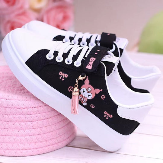 Canvas Sneakers - Kawaii Stil für Alle Jahreszeiten