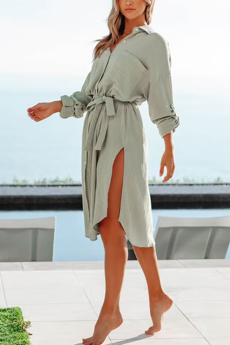 Heidi-Mode | Bodega Bay Baumwoll Cover-up Hemdkleid