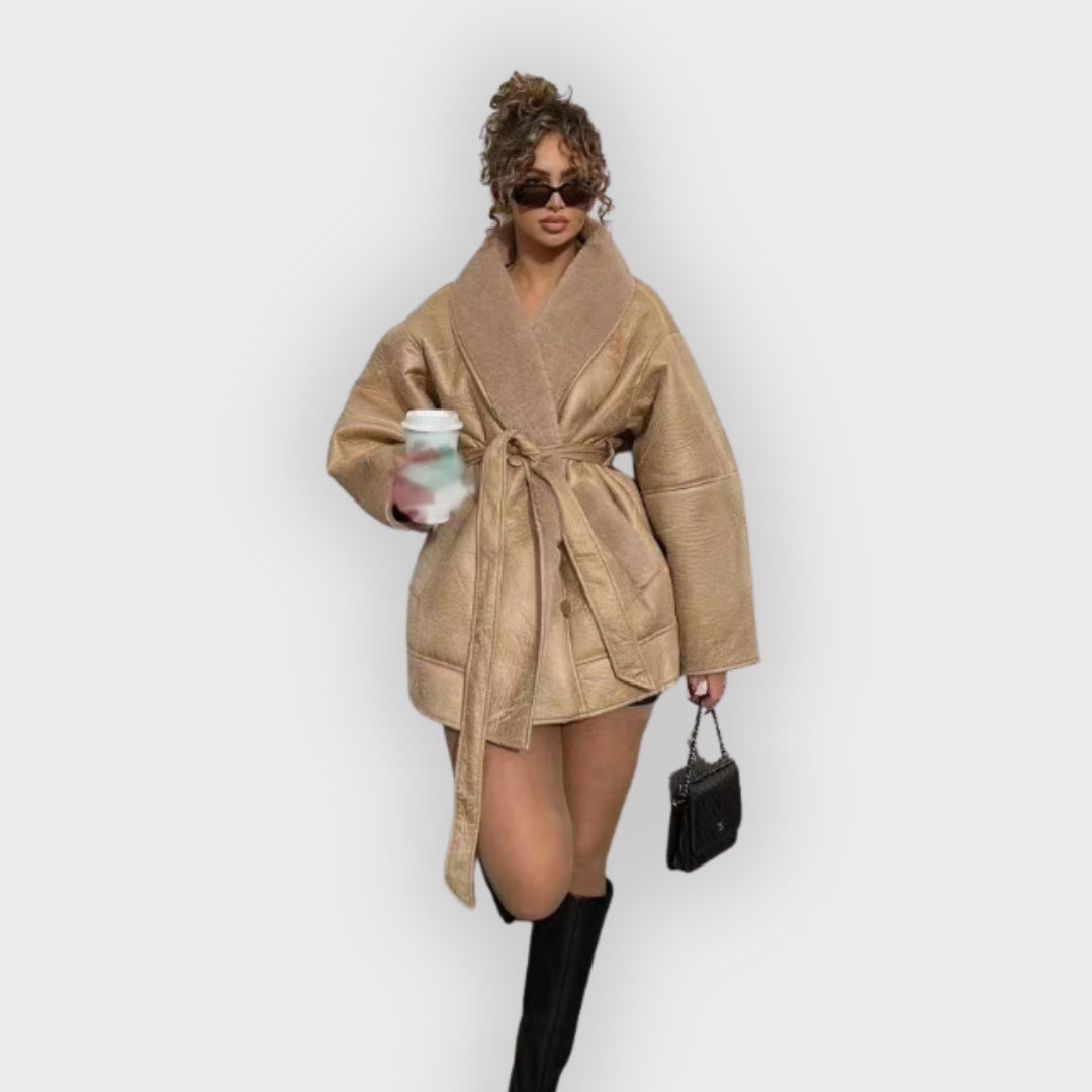 Heidi-Mode | Trench Coat Übergroß Lässig Fit