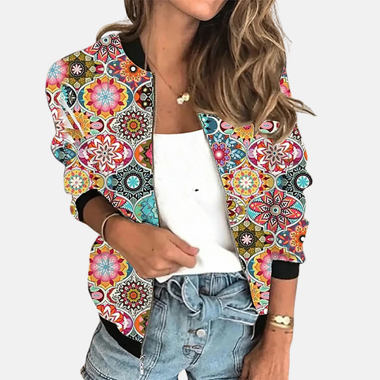 Heidi-Mode | Retro Print Kurzjacke