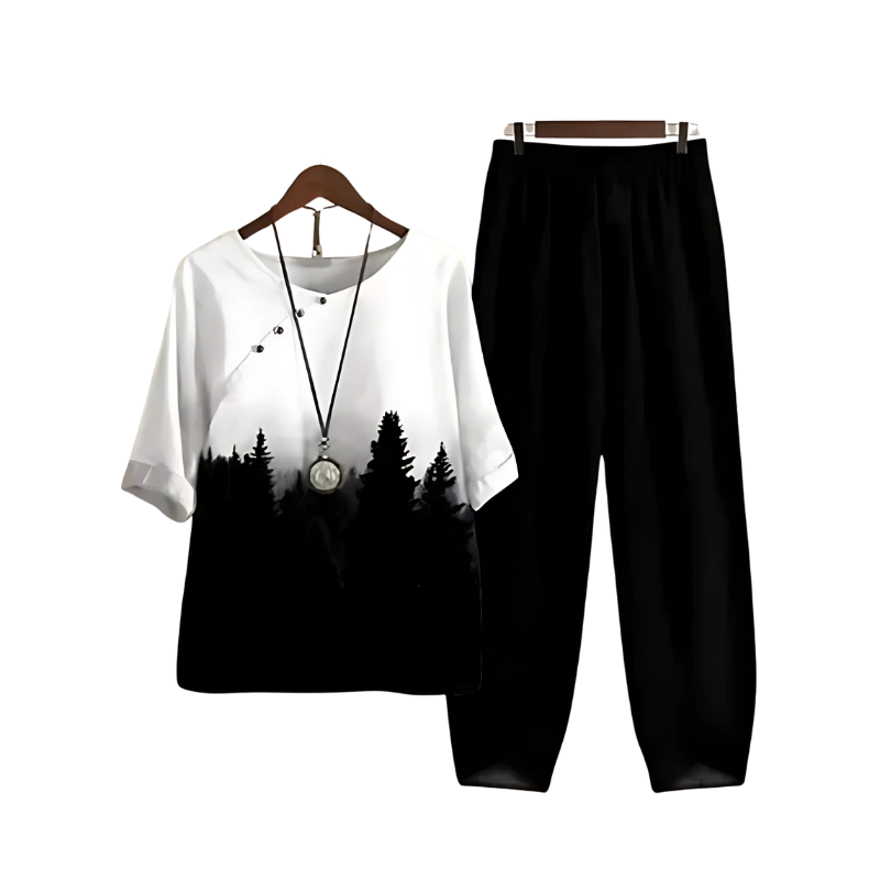 Heidi-Mode | Elegantes Dels Set für Frauen Leinen