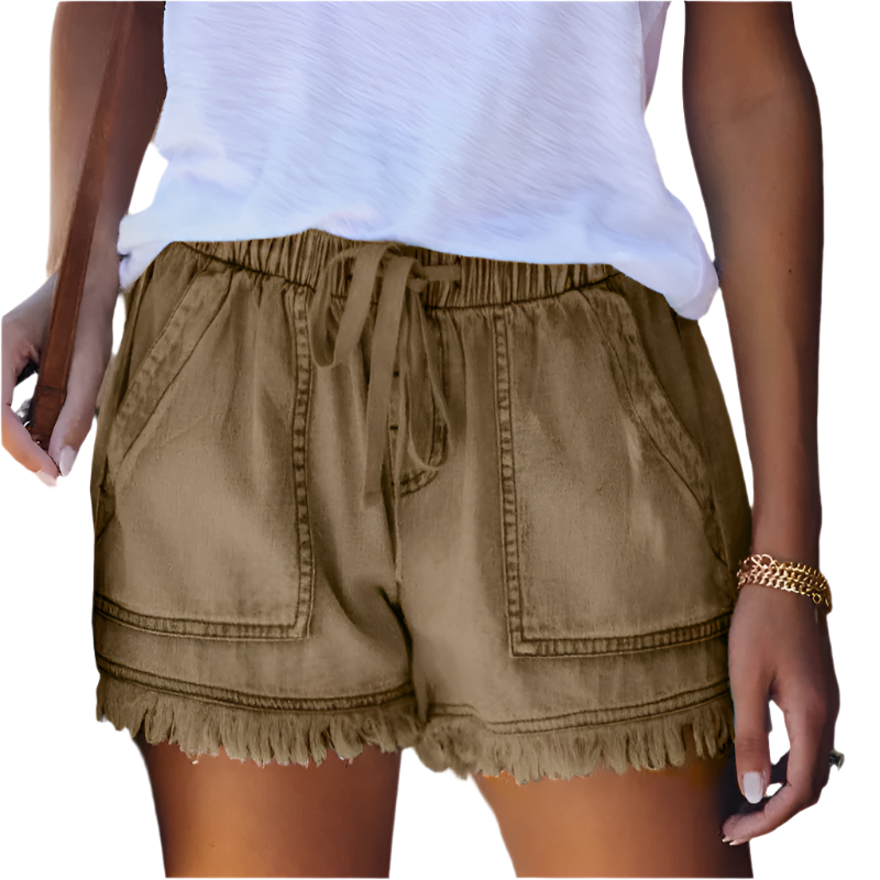 Heidi-Mode | High-Waist Denim-Shorts