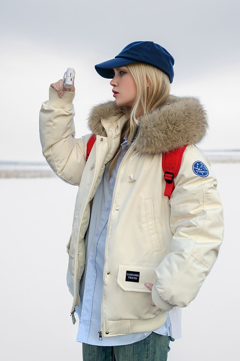 Heidi Mode | Elegante Amerikanische Fellkragen Workwear Parka