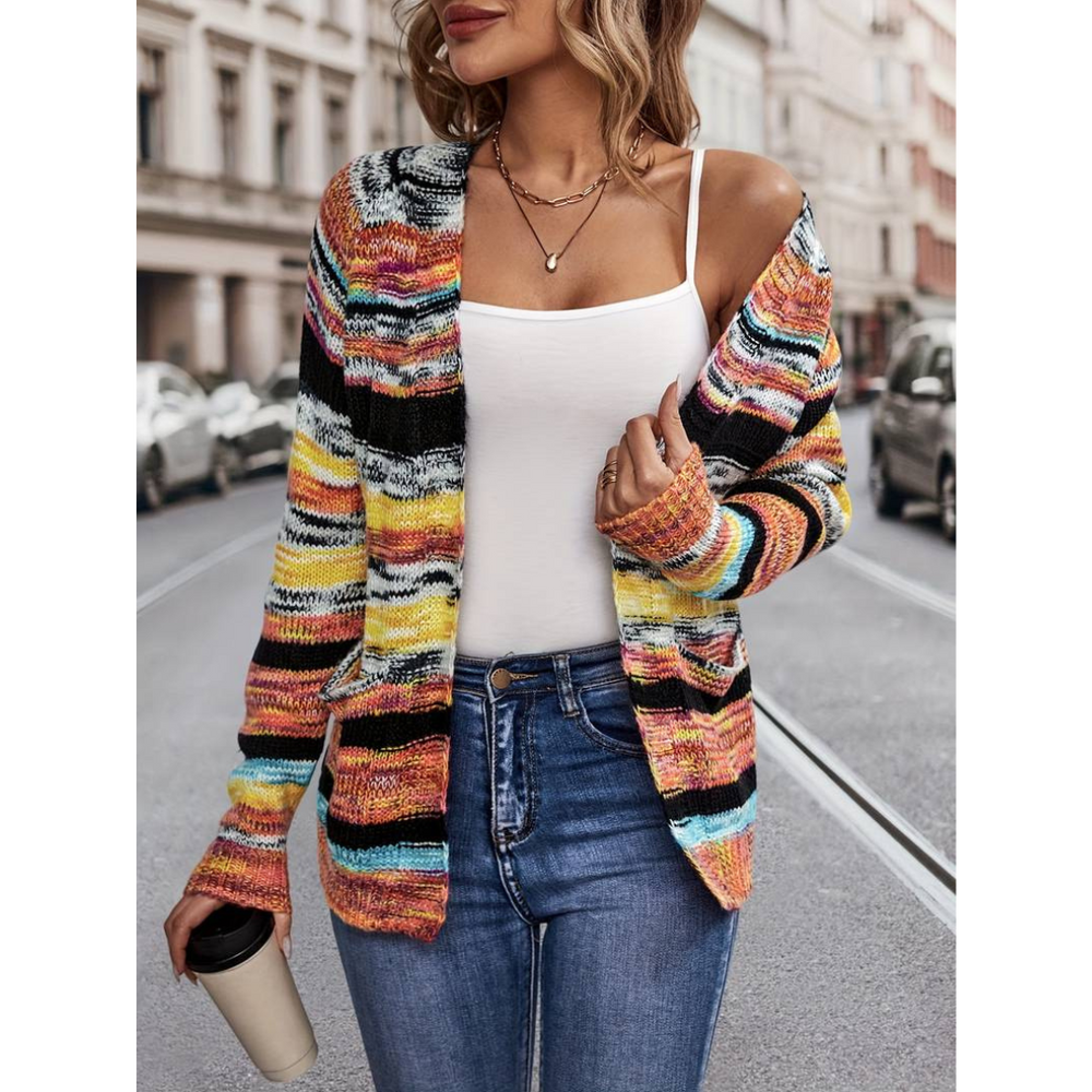 Heidi-Mode | Damen Warme Strickjacke Lange Ärmel