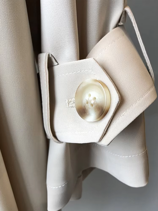 Heidi-Mode | Damen Langer Wasserdichter Trenchcoat Lässig