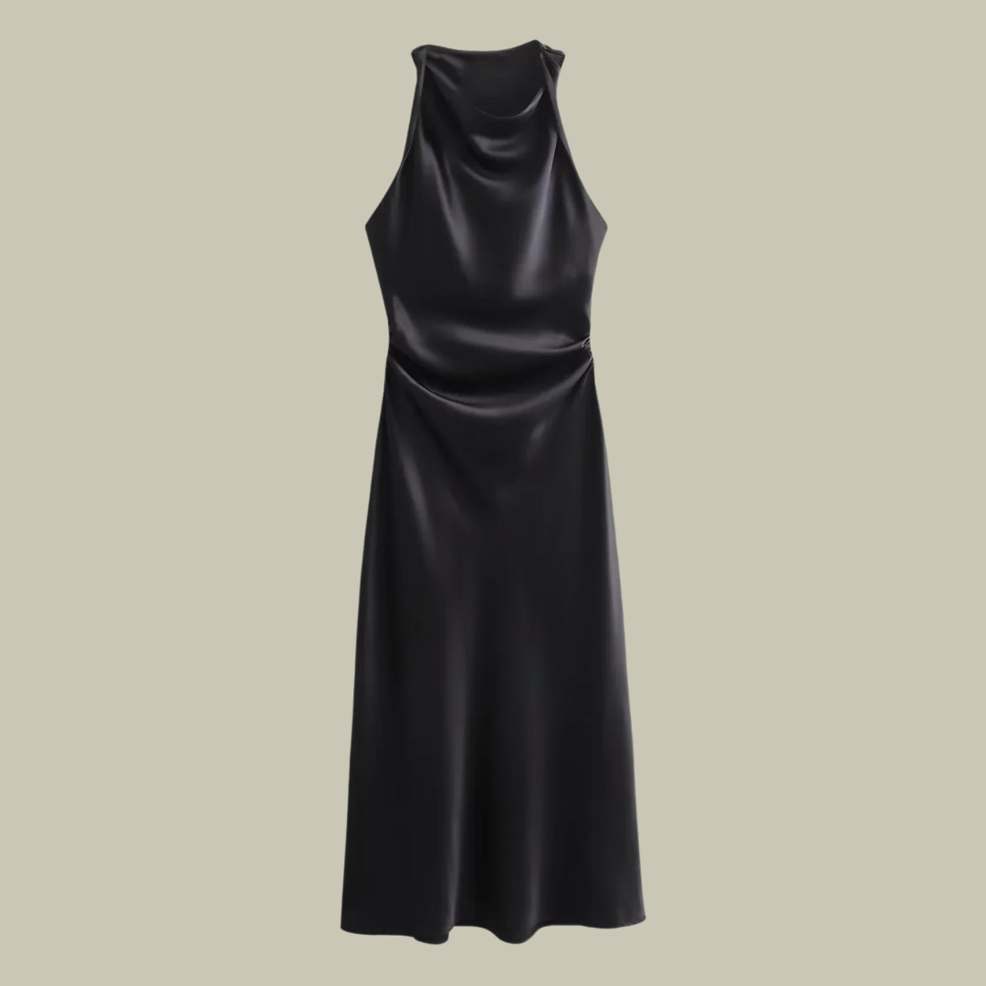 Heidi-Mode | Damen Satin Lange Kleider
