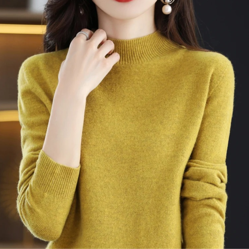 Heidi-Mode | Damen Rollkragenpullover Klassische Weiche Strickware Warm und Elegant Rollkragenpullover Damen