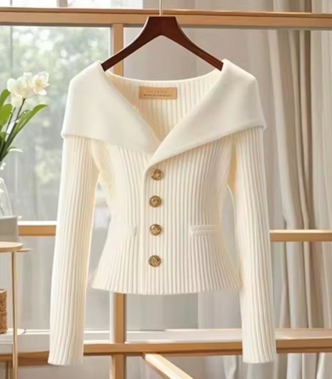 Heidi-Mode | Gestrickte Kurze Strickjacke