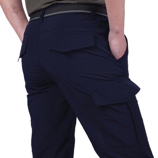Heidi-Mode | Funktionale und Stilvolle Herren Cargo Hose mit Praktischen Klappen Taschen
