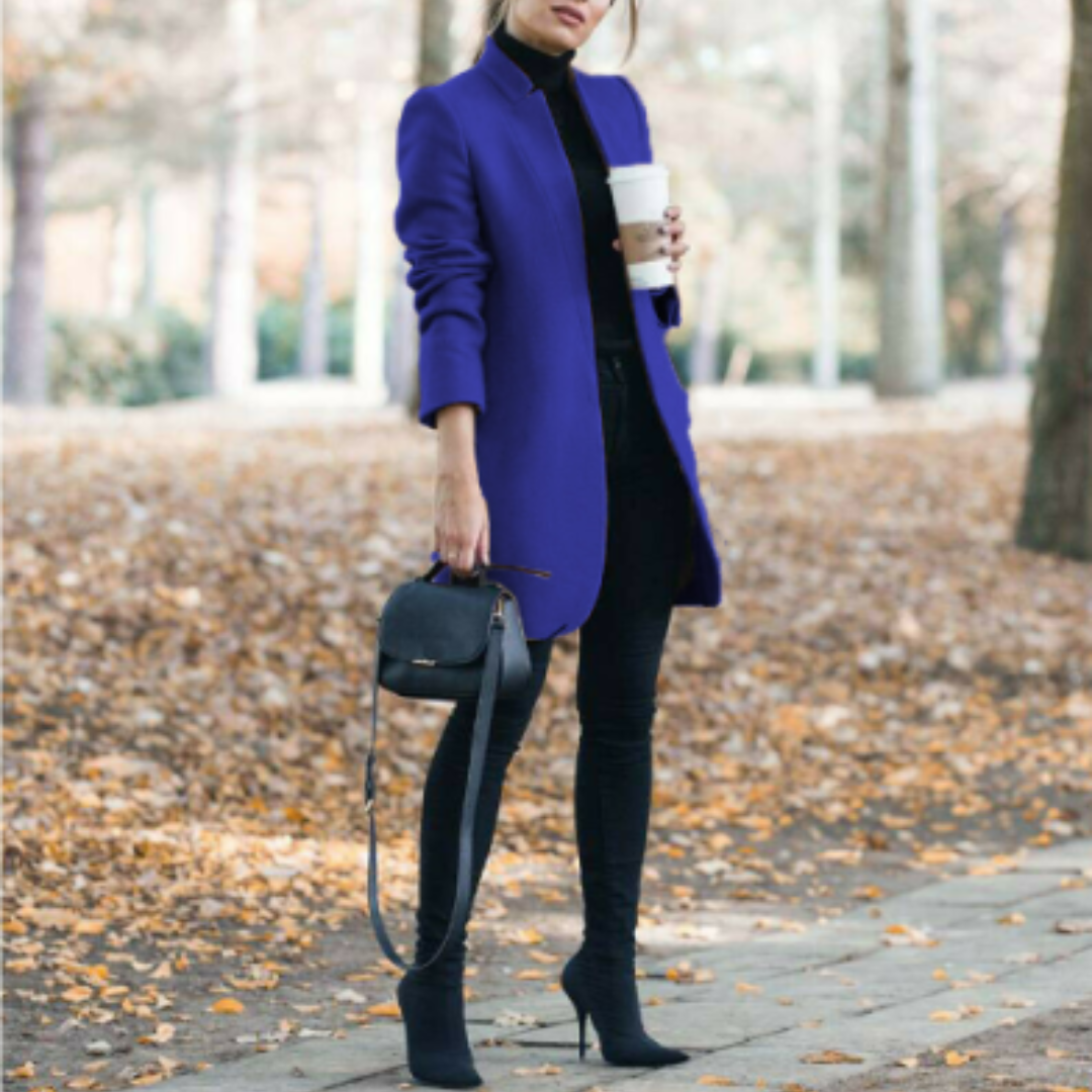 Heidi-Mode | Damen Stehkragen Mantel Winter